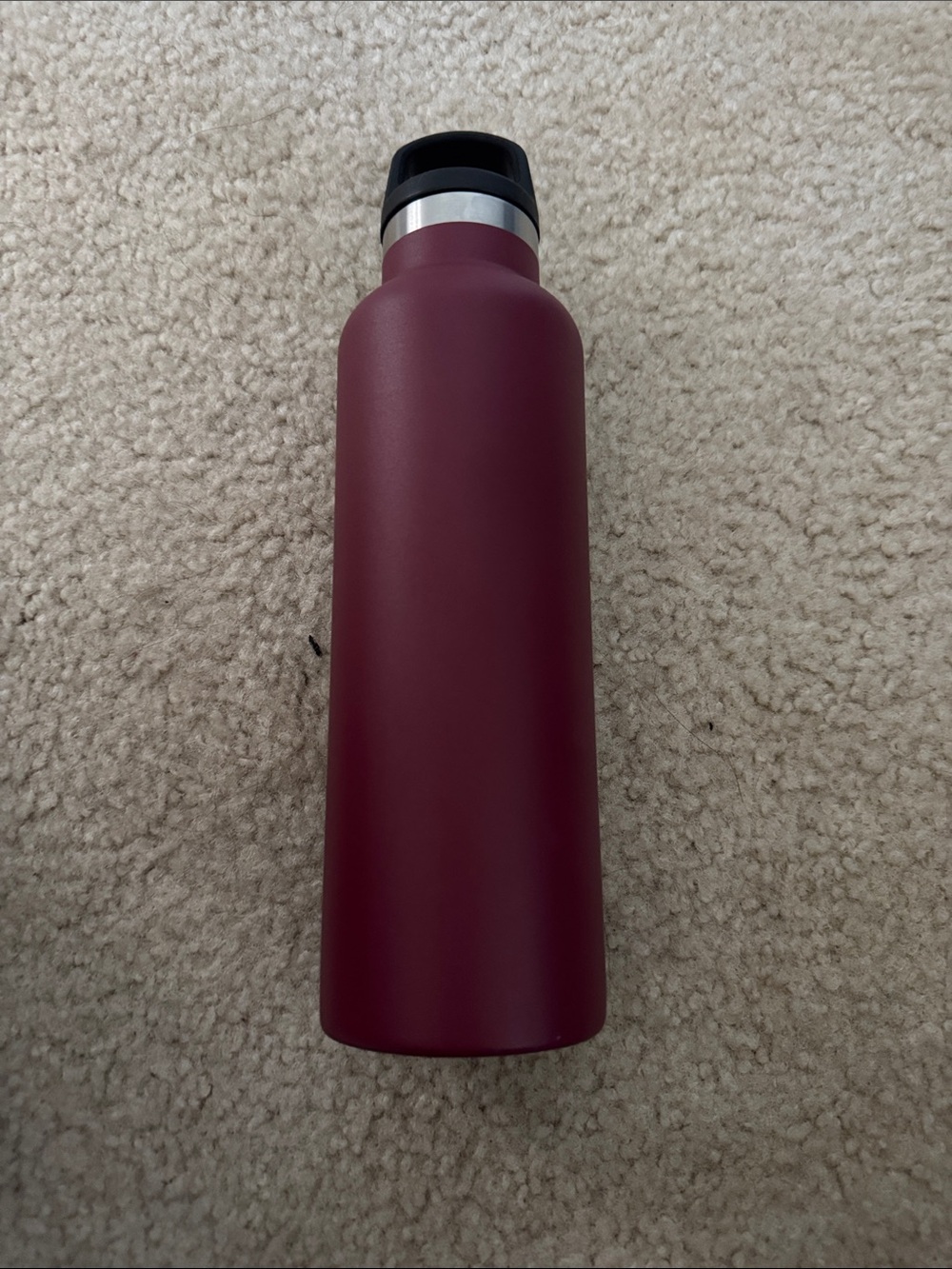 Matte Burgundy Insulated Water Bottle